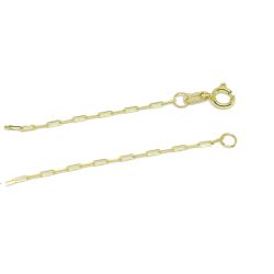 Pulseira Chapa Infantil Malha Longata em Ouro 18 Kilates - 25273