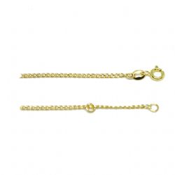 Pulseira Infantil Chapa Malha Groumet em Ouro 18 Kilates - 25278