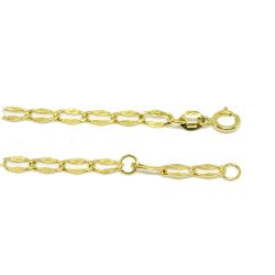 Pulseira Infantil de Chapa em Ouro 18 Kilates - 25283