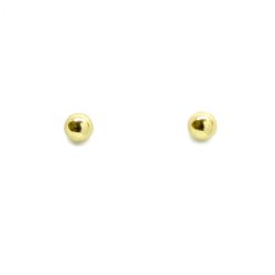 Brinco Bola 3mm em Ouro 18 Kilates � 25293