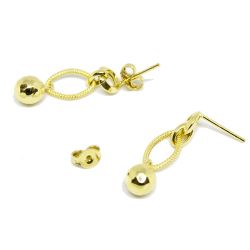 Brinco Disco em Ouro 18 Kilates - 25296