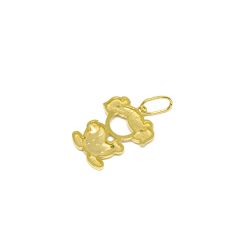 Pingente Boneca com Zirc�nia em Ouro 18 Kilates � 25311