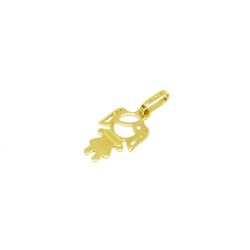 Pingente Menina Amorzinho em Ouro 18 Kilates � 25319