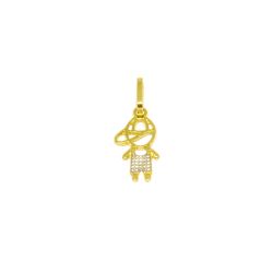 Pingente Menino Amorzinho em Ouro 18 Kilates � 25320