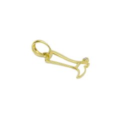 Pingente Bota Rodeio em Ouro 18 Kilates � 25335