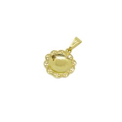 Pingente Mandala Pir�mide Pequena em Ouro 18 Kilates � 25337