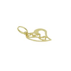 Pingente Cora��es Vazados em Ouro 18 Kilates � 25338