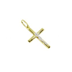 Pingente Crucifixo com Rodio em Ouro 18 Kilates � 25339