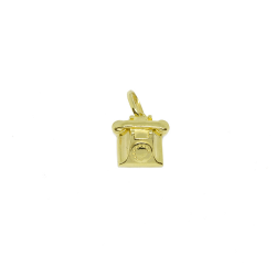 Pingente Telefone Vintage em Ouro 18 Kilates � 25340