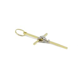 Pingente Cruz com N� em Ouro 18 Kilates � 25341