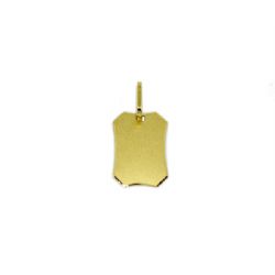 Pingente Placa Retangular em Ouro 18 Kilates � 25353
