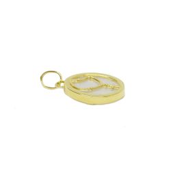 Pingente Ter�o na Madrep�rola em Ouro 18 Kilates � 25355