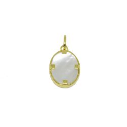 Pingente Ter�o na Madrep�rola em Ouro 18 Kilates � 25355
