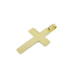 Pingente Crucifixo Retangular em Ouro 18 Kilates � 25357