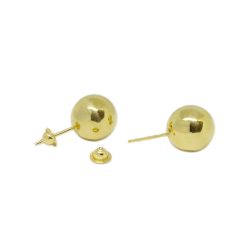 Brinco Bola 10mm em Ouro 18 Kilates - 25364