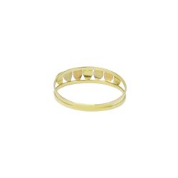 Anel Losango Tricolor em Ouro 18 Kilates � 25371