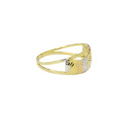 Anel Onda Tricolor em Ouro 18 Kilates � 25373