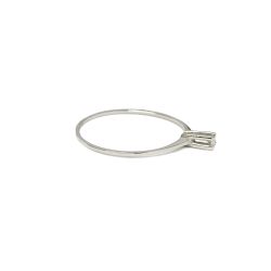 Anel Solit�rio 4 Garras em Ouro 18 Kilates � 25382