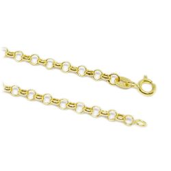 Pulseira Berloque Portuguesa Oca com Cora��o em Ouro 18 Kilates � 25392