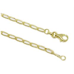 Pulseira Malha Longata Oca em Ouro 18 Kilates � 25394
