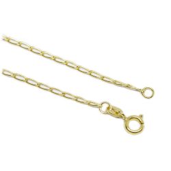 Pulseira Malha Longata Oca Fina em Ouro 18 Kilates � 25395