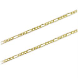 Corrente Malha F�garo Fina Oca em Ouro 18 Kilates � 25405