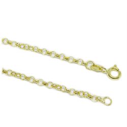 Pulseira Malha Portuguesa Fina Oca em Ouro 18 Kilates � 25407