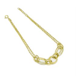 Pulseira Diversos Elos em Ouro 18 Kilates � 25408