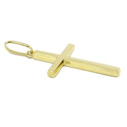 Pingente Cruz Quadrada em Ouro 18 Kilates � 25426