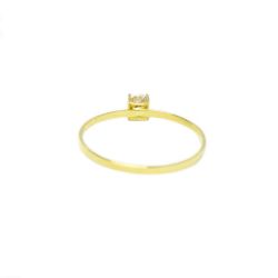 Anel Solit�rio Modelo Cartier Zirc�nia em Ouro 18 Kilates � 25430