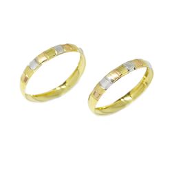 Aparador Gomos Tricolor em Ouro 18 Kilates � 25453