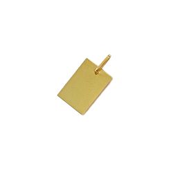 Pingente Placa Retangular em Ouro 18 Kilates � 25466